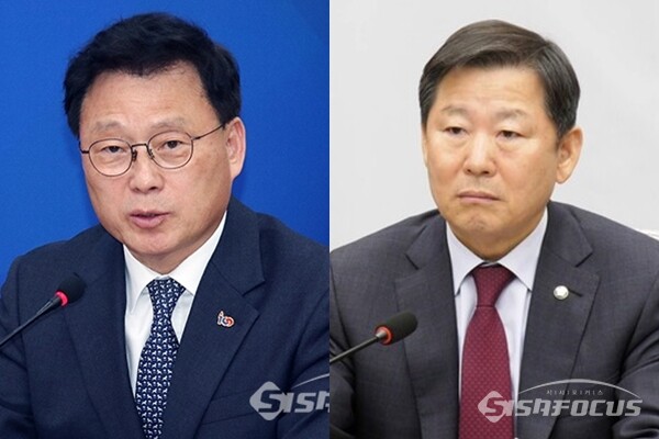 박광온 더불어민주당 원내대표(좌), 이철규 국민의힘 사무총장(우). 사진 / 시사포커스DB