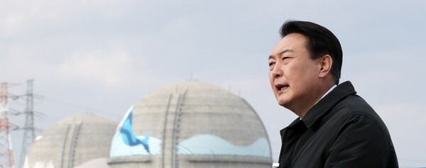 윤석열 대통령이 국민의힘 대선 후보였던 2021년 12월29일 경북 울진 신한울 3·4호기 건설현장을 방문한 모습 / ⓒ뉴시스DB