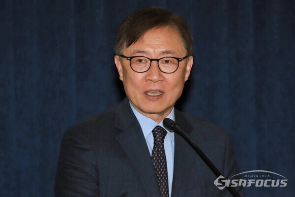 최재형 의원이 인사말을 하고 있다.(1) [사진 / 오훈 기자]