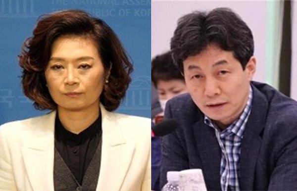 친명계로 분류되는 더불어민주당 양이원영 의원(좌)과 비명계로 분류되는 윤건영 의원(우). 사진 / 시사포커스DB