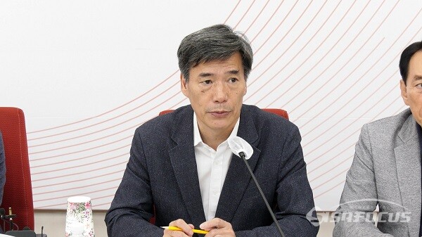 박구연 국무조정실 1차관이 4일 오전 서울 여의도 국회에서 열린 세계 스카우트 잼버리 안전관리 긴급대책점검회의에서 발언하고 있다. 사진 / 김경민 기자