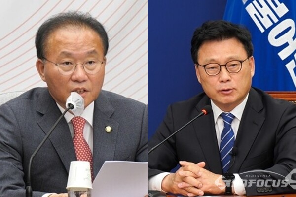 (좌측부터) 국민의힘 윤재옥, 민주당 박광온 의원. 사진 / 시사포커스DB