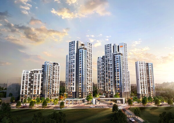 e편한세상 강동 프레스티지원 투시도ⓒDL이앤씨