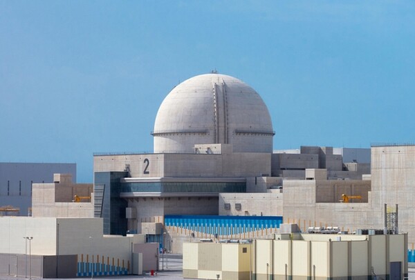 사진은 한국이 건설한 아랍에미리트(UAE) 바라카 원전 2호기 전경 / ⓒ한국전력