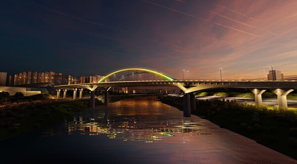 내년 1월에 완공예정인 성동구 응봉교 경관조명 조감도. (사진 / 성동구청)