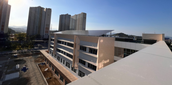 김천고등학교 옥상 태양광 발전설비. 사진/경북교육청