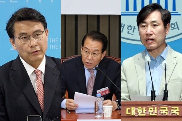 (좌측부터) 국민의힘 윤상현, 권영세, 하태경 의원. 사진 / 시사포커스DB