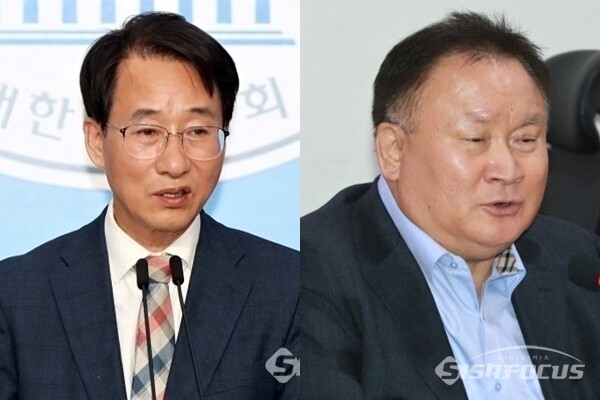 (좌측부터) 민주당 이원욱, 이상민 의원. 사진 / 시사포커스DB