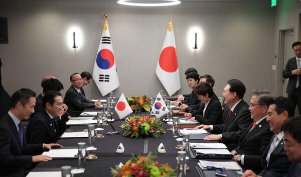 11월 16일 윤석열 대통령은 기시다 후미오 일본 총리와 한-일 정상회담을 가졌다. ⓒ대통령실