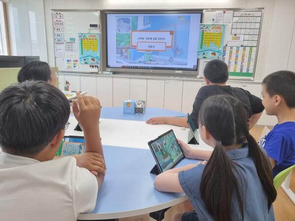 에듀테크를 활용한 수업 현장. 사진/경북교육청 
