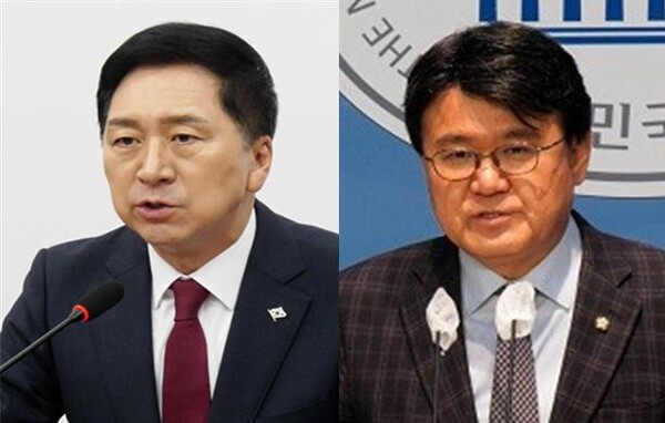 김기현 국민의힘 대표(좌)와 황운하 더불어민주당 의원(우). 시사포커스DB