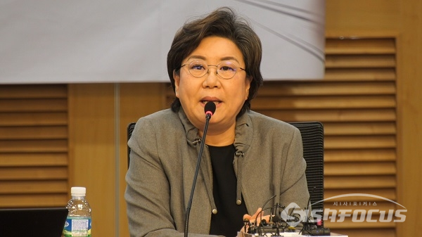 이혜훈 전 의원이 발언하고 있다. 사진 / 백대호 기자
