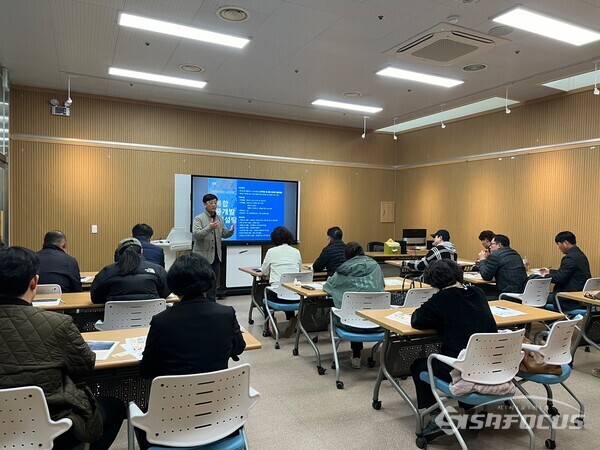 해남군이 고구마 김 가공기업 위한 맞춤형 지원 사업 설명회을 개최했다. 사진/해남군청 제공