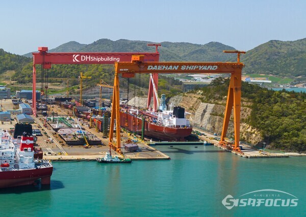 화원 산단 대한조선 전경. 사진/해남군청 제공