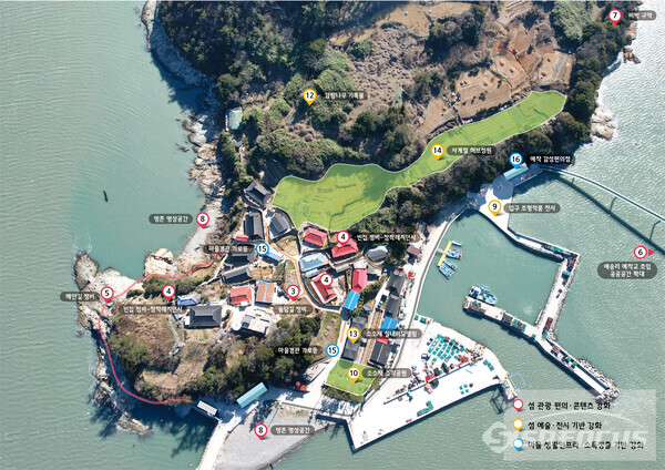 완도군 보길 예작도 관광 명소화 사업 조감도. 사진/완도군청 제공