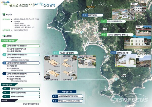 완도군, 일반농산어촌개발사업 공모 선정(종합계획도). 사진/완도군청 제공