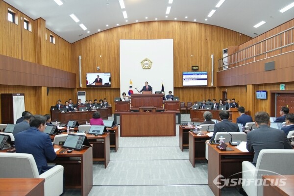 제282회 경주시의회 제1차 정례회 본회의 모습. 사진/경주시의회