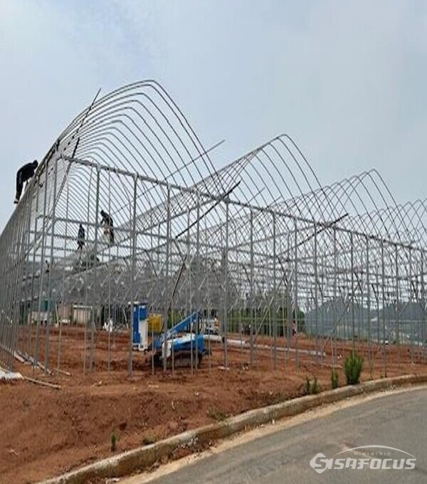 과수실증단지 조성 하우스 조성/ 사진/해남군청 제공