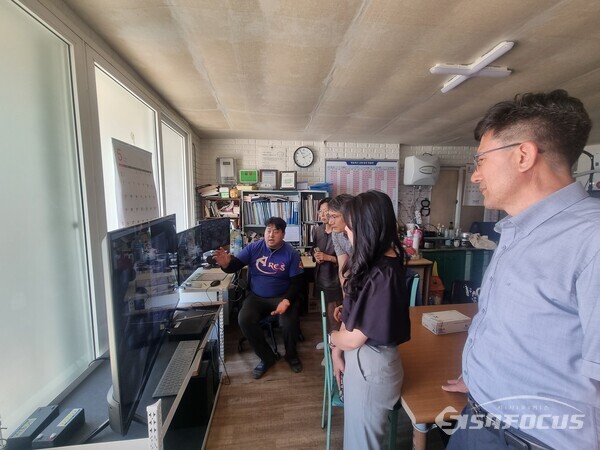 인공지능 기반 돼지 분만 관리 시스템 현장. 사진/해남군청 제공