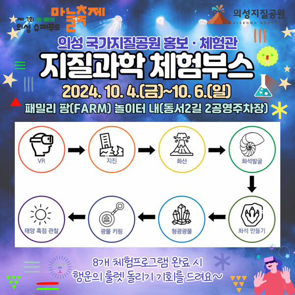 국가지질공원 홍보 부스 운영 포스터.ⓒ의성군