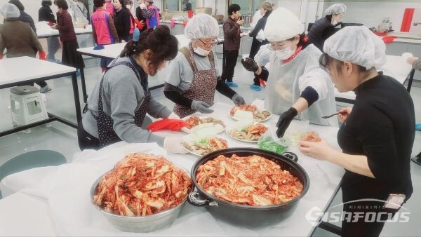 맛있게 담근 김장김치 모습. 사진/김인철 기자