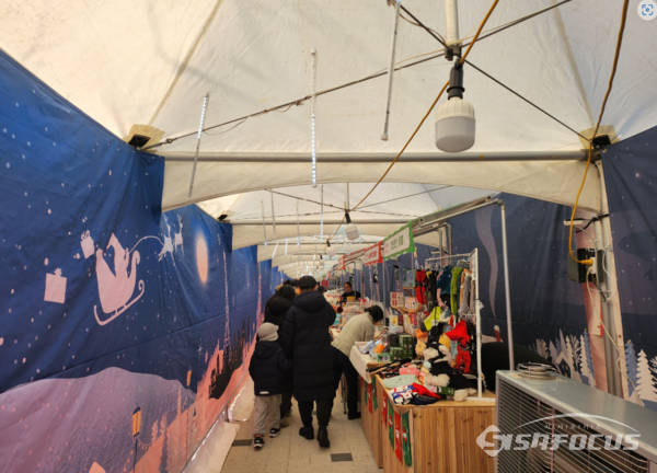 지난해 소상공인을 위해 차려진 판매 부스 현장 ⓒ남구청