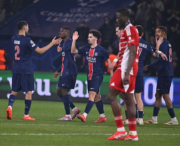 PSG, 브레스트 1, 2차전 합계 10-0 완파하고 UCL 16강 진출. 사진 / 파리 생제르맹