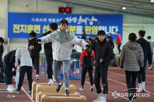 동게전지훈련 스포츠마케팅 (실내육상트레이닝장). 사진 / 해남군청