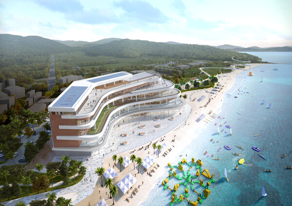 대한민국 해양레저 랜드마크로 도약_율포해양복합센터 조감도.사진/보성군