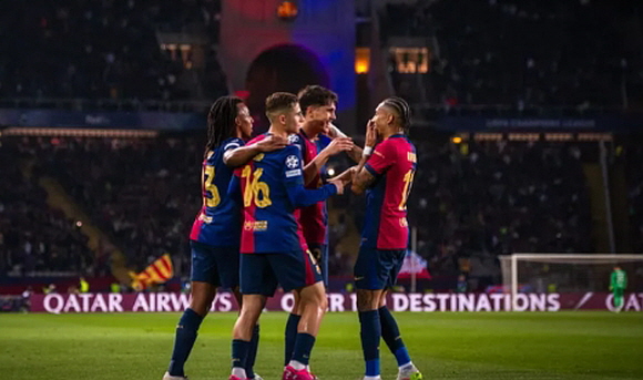 바르셀로나, UCL 8강 2차 도르트문트전 1-3 패배했지만 1·2차전 합계 5-3으로 4강 진출. ⓒFC 바르셀로나