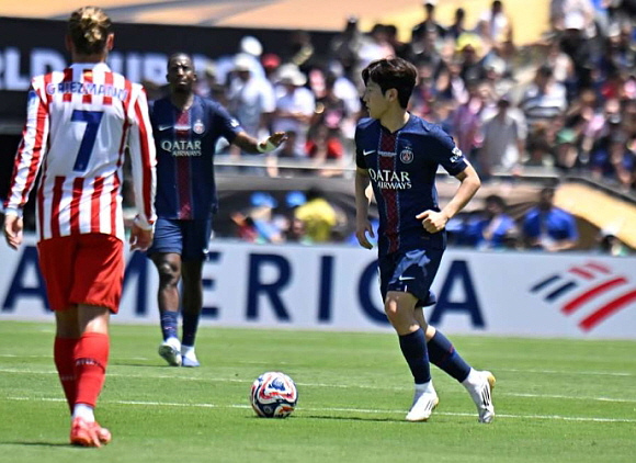 PSG, 클럽 월드컵 조별리그 첫 경기 아틀레티코 마드리드 1차전 4-0 완파. ⓒ파리 생제르맹