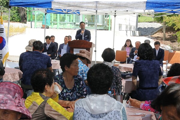 해남군 문내면 고현지구 LPG 배관망 구축사업. 사진/해남군청