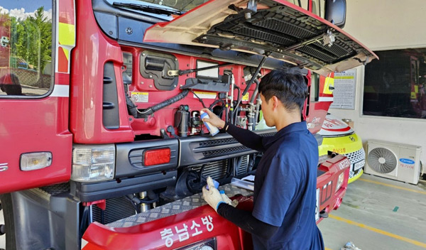 소방차량을 대상으로 '찾아가는 무상 점검'을 진행한다 ⓒ타타대우모빌리티