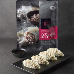 하림이 오징어 감칠맛과 육즙을 담은 더 미식 오징어육즙교자를 출시했다. ⓒ하림