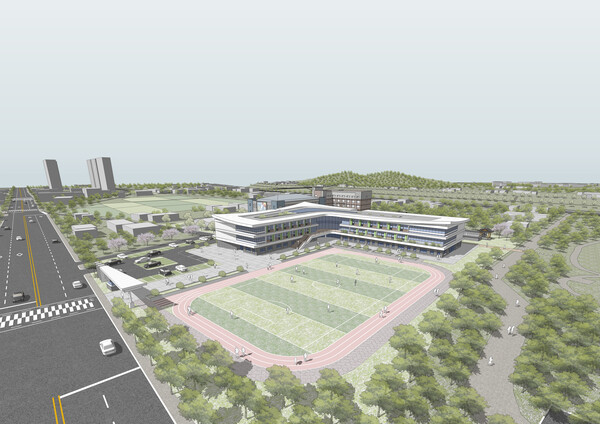 상주여자고등학교 공간재구조화 사업 설계 공모 당선작(조감도).ⓒ경북교육청