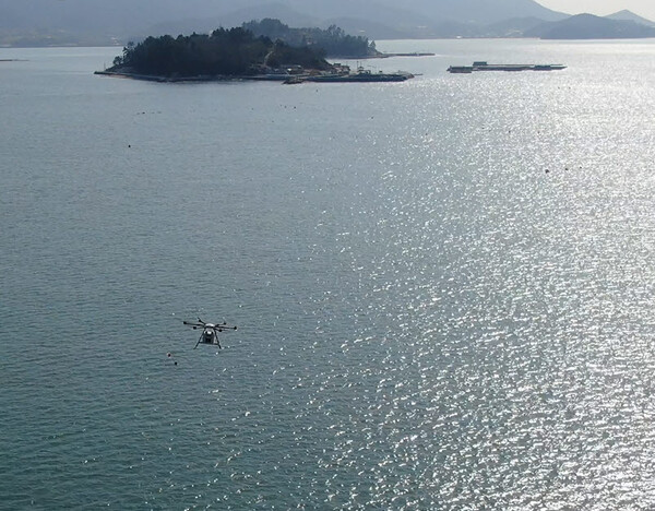 고흥군이 K-드론 배송 대표주자 입지 굳힌다.(드론배송). 사진/공흥군청