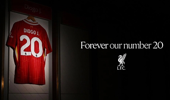 리버풀, 조타 등번호 20번 클럽 전체 영구 결번 지정. ⓒ리버풀 FC