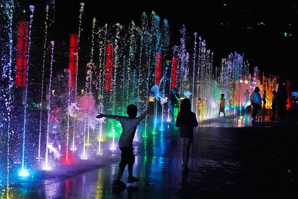 해남군민광장 음악분수. 사진/해남군청