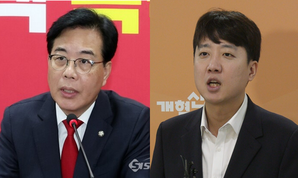 송언석 국민의힘 비상대책위원장 겸 원내대표(좌)와 이준석 개혁신당 대표(우). 사진 / 이훈 기자(좌), 김경민 기자(우)