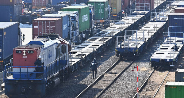 사진은 기사내용과 직접적인 관련 없는 경기도 의왕시 내륙컨테이너기지(ICD)내 화물열차 모습 ⓒ뉴시스