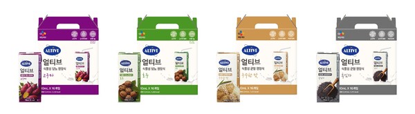 CJ제일제당 1호 사내 벤처 브랜드 ‘얼티브 (ALTIVE)’가 식물성 원료 기반 단백질로 만든 ‘얼티브 식물성 영양식’을 출시했다. ⓒCJ제일제당