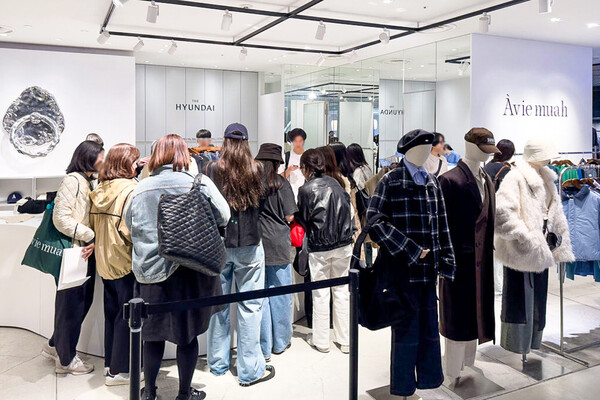 작년 11월 현대백화점이 일본 도쿄에 위치한 쇼핑몰 파르코 시부야점에서 진행한 '더현대 글로벌' 팝업스토어 운영 모습 ⓒ현대백화점