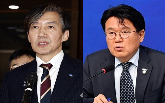 조국 전 조국혁신당 대표(좌) 황운하 조국혁신당 의원(우). 시사포커스DB