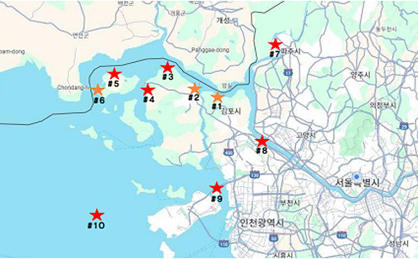정기모니터링 주요 정점 ⓒ통일부
