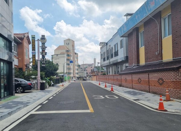 전선지중화 후 거리. 사진/해남군청