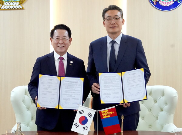 전남도-몽골 울란바토르시 우호 교류 협약. 사진/전남도청