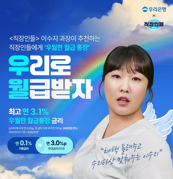 우리은행과 '직장인들'이 협업 콘텐츠를 제작했다. ⓒ우리은행