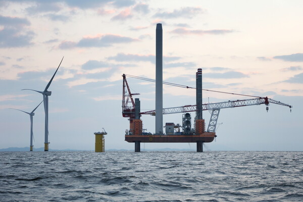 전남 해상풍력 발전단지 전경. 사진/전남도청
