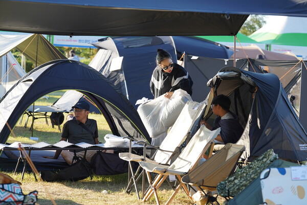 전남캠핑관광박람회가 열리는 오시아노 캠핑장 전경. 사진/해남군청