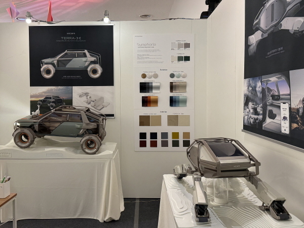 세종대와 산학 합력을 통해 제작한 미래형 모빌리티 디자인 작품 2종 ⓒKGM